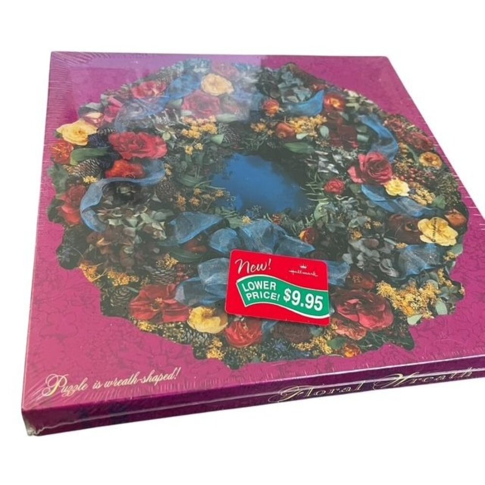 Vintage New Sealed Springbok Hallmark Floral Wreath Puzzle